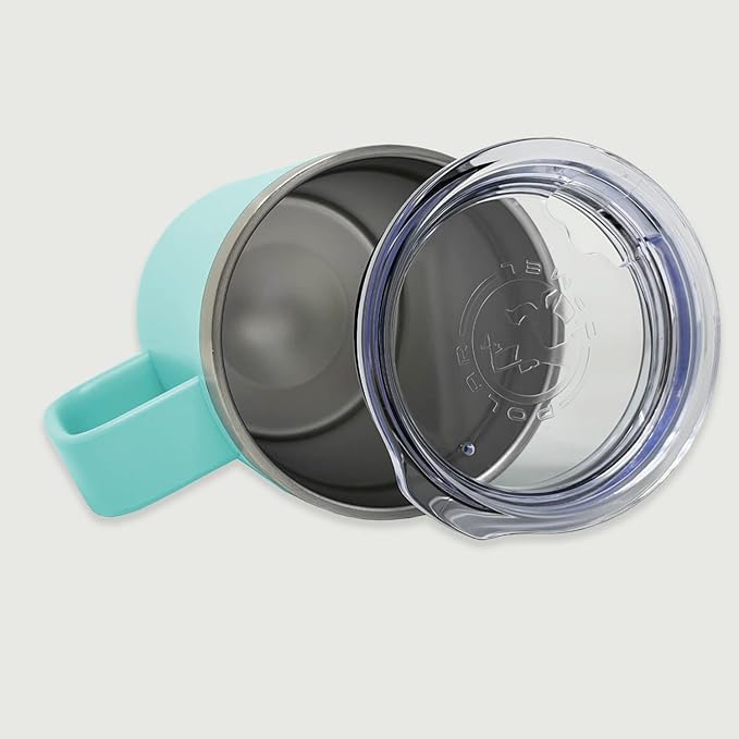 LaserGram 15oz Vacuum Insulated Coffee Mug, Chihuahua Dog, Personalized Engraving Included (Teal)