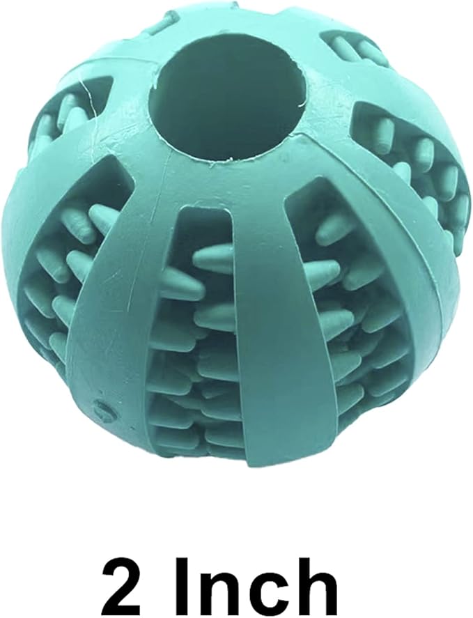 Jalousie Dog Puzzle Balls Dog Treat Dispensing Toy Non-Toxic Natural Rubber Puppy Chew Toys for Puppy PetTeething Puzzle Playing Treat Dispenser Rope (Small - 4 Pack)