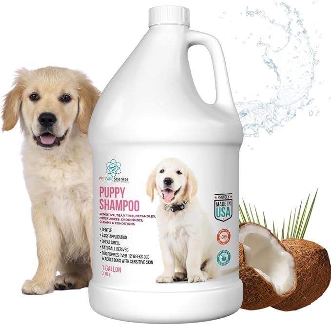 1 Gallon Tearless Puppy Shampoo and Conditioner - Groomers Choice - Made in The USA