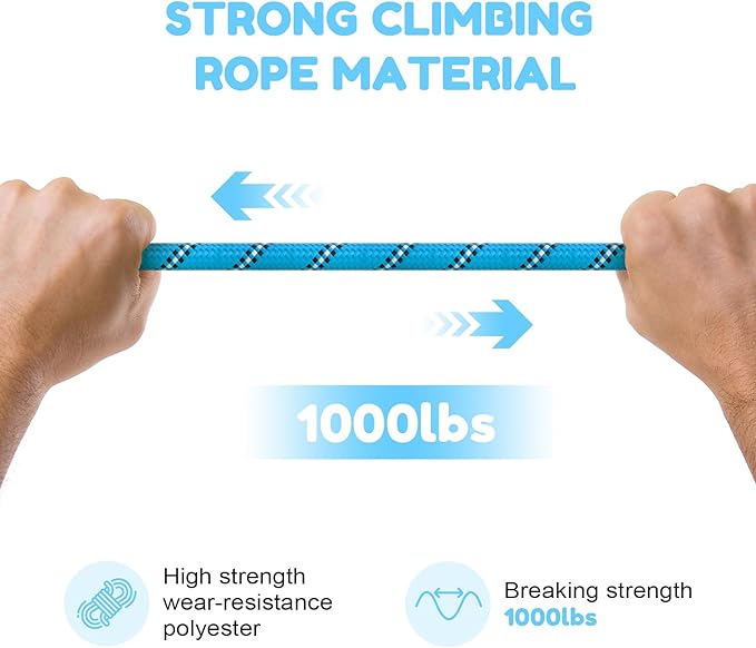 Heavy Duty Dog Leash 2 Handles 4/5/6ft-Blue XiaZ Dog Leashes for Medium Large Dogs That Pull 1/2 Inch 1000lb Strength Thick Rope Leash PVC Waterproof-Handles Metal Hook Nighttime Safety