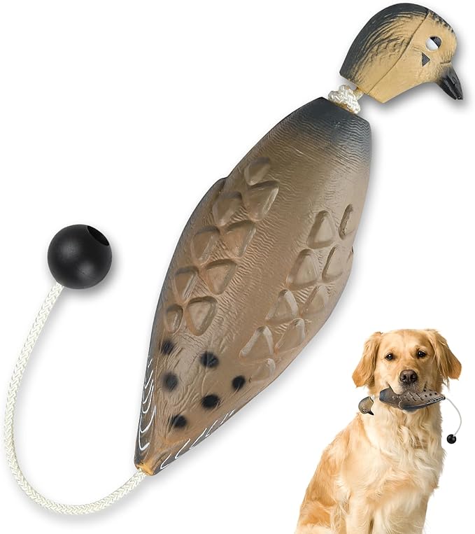 Archerest Dead Duck Dove Pheasant Dummy Bumper Toys for Waterfowl Hunting Retriever Dog Training, Floating Mallard Dummy Trainer Outdoor Soft Durable Realistic Fowl