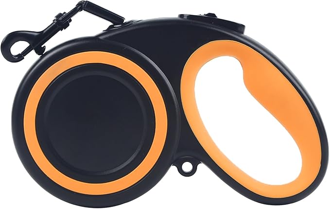 10 Ft Retractable Dog Leash, 360° Tangle-Free Heavy Duty Great Leashs for Dog up to 44lbs with Anti-Slip Handle, Dog Walking Leash Suitable for Small 44lbs Dogs(Black,S)