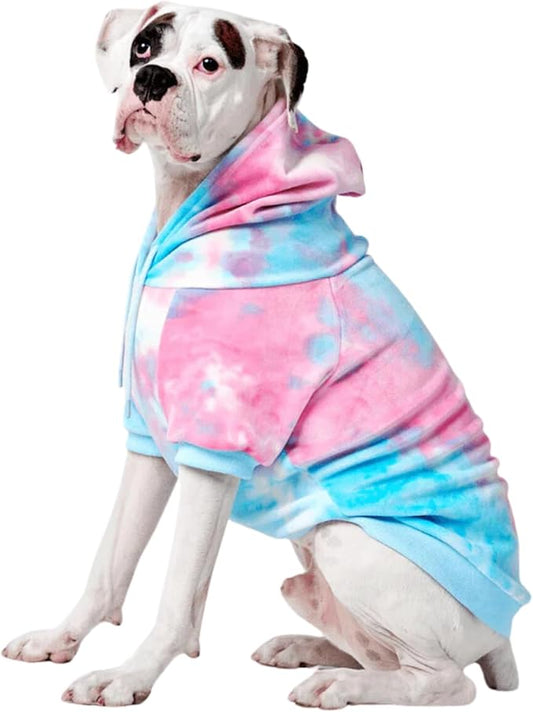 Spark Paws Dog Hoodie – Premium Dog Sweater for Small, Medium, and Large Dogs | Warm Outfits for French Bulldogs, Pitbull, Puppy, Winter Jacket Alternative - Snow Cone - 4XL