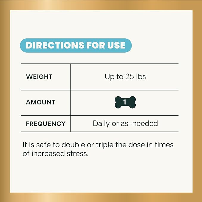 VETRISCIENCE Composure Calming Treats for Small Dogs and Puppies Anxiety, Separation Stress, Thunder and Barking - Yummy Chews Pets Love, 30 Chews