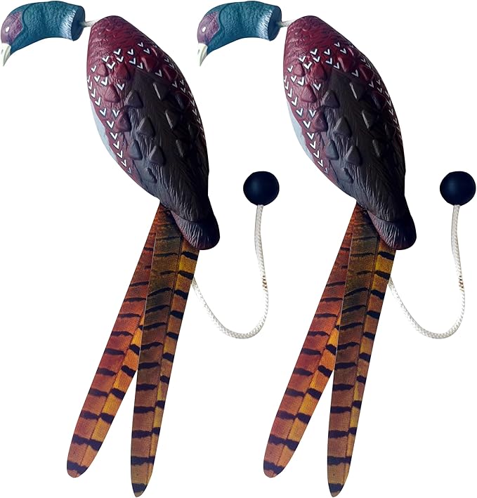 2 Pcs Pheasant Dummy Bumper Toy for Hunting Retriever Dog Training, Hunting Duck Recognition Trainers, Tetriever Interactive Training Toys, Foam Pet Dog Interactive Toys