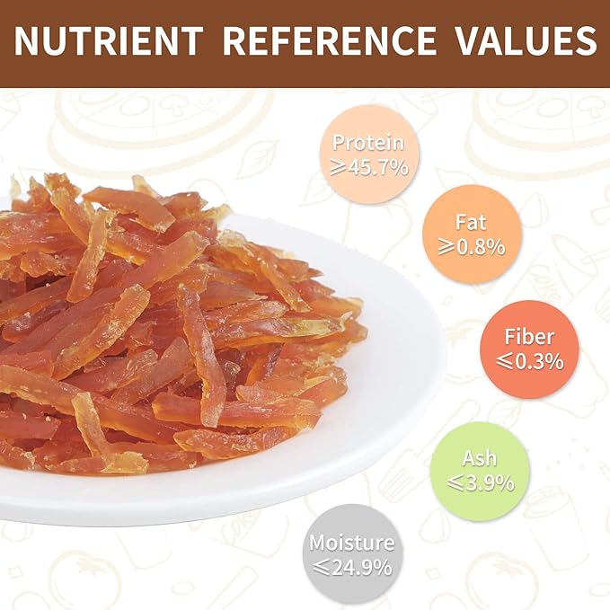 ASMPET Dog and Cat Treats, Chicken Strips, Grain Free Soft Chewy Training Rewards 10.6 OZ