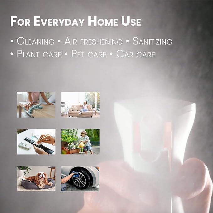 Mistifi Fine Mist Spray Bottle Ultra Fine Mist Water Sprayer for Hair, Face, Plants and Cleaning　Eco-Friendly Continuous Spray for Face and Indoor Plants　 (200ml 2Pcs, Transparent bottle)