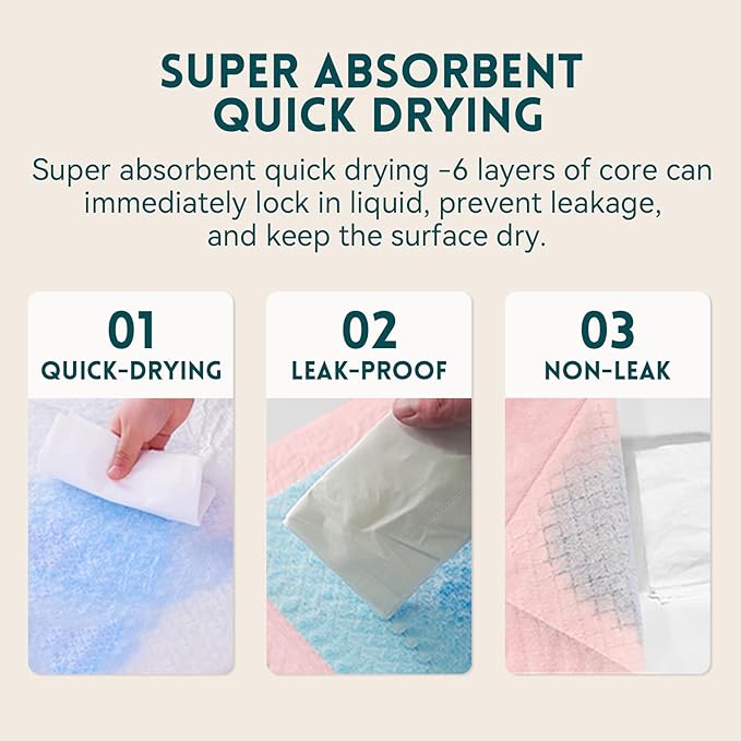 100 Count Cat Litter Pads for Tidy Cats Breeze Litter System 16.9 x 11.4 Inch Lavender Scented Cat Pad Refills Super Absorbent Quick-Dry Pee Pads for Cats