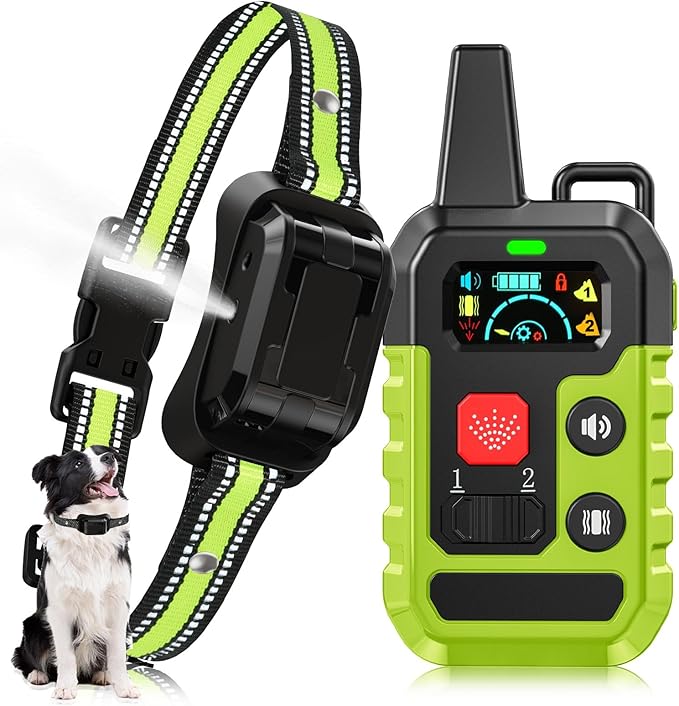 Citronella Training Collar for Dog [No Spray Refill] Spray Dog Training Collar with Beep/Vibration/Spray 4 Mode & 6 Adjustable Sensitivities IPX7 Waterproof Safer Bark Collar for L/M/S Dogs