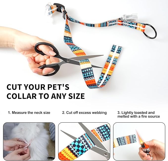 Upgraded Version Light Up Dog Collars,LED Dog Collar Rechargeable Waterproof,2-in-1 Buckle Type Glow Collar for Medium Large Dogs,M(Pink Rose)