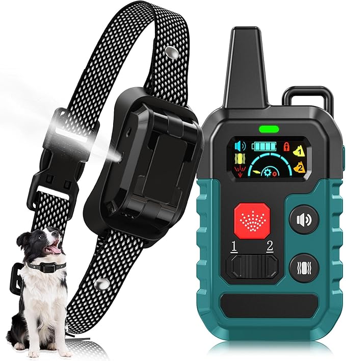 Citronella Training Collar for Dog [No Refill] Spray Dog Training Collar with Beep/Vibration/Spray 4 Mode & 6 Adjustable Sensitivities Bark Collar, IPX7 Waterproof Safer Bark Collar for L/M/S