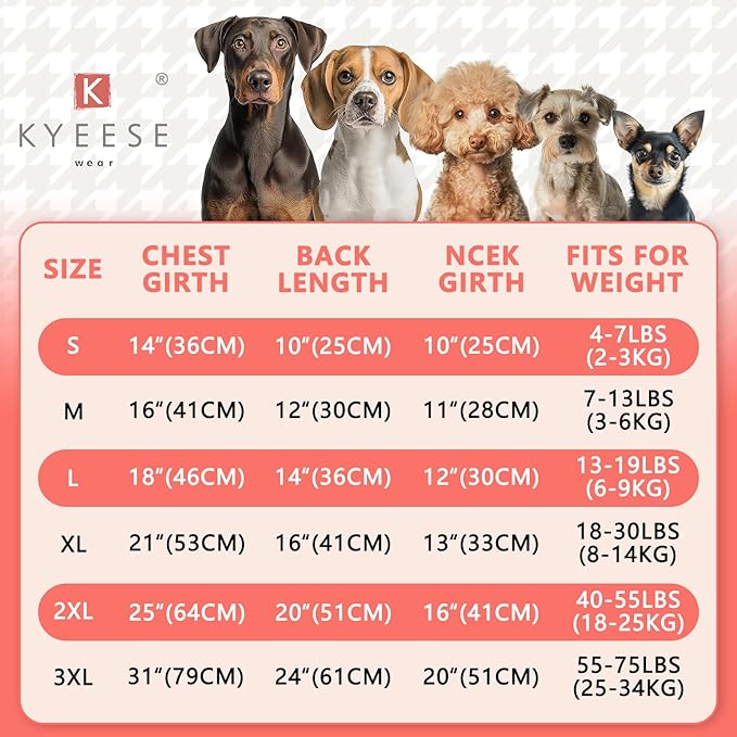 KYEESE Dog Shirt (2Pack Grey+Pink, Large) - Stretchy Velvet Pullover Vest, Lightweight Fleece, Sleeveless, Plaid Binding, Button Decoration, Breathable, Comfortable, for Small Dogs