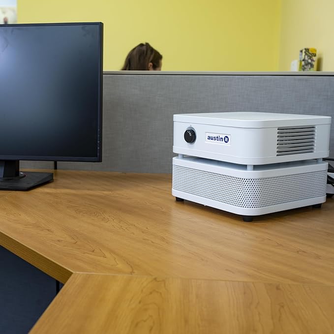 Austin Air it Personal Air Purifier - Sleek Allergy Air Purifier for Office & Room - Capturesf Particles Bedroom Purifier Air Filter - Stylish Tabletop Purifier for Dust, Model C100C1