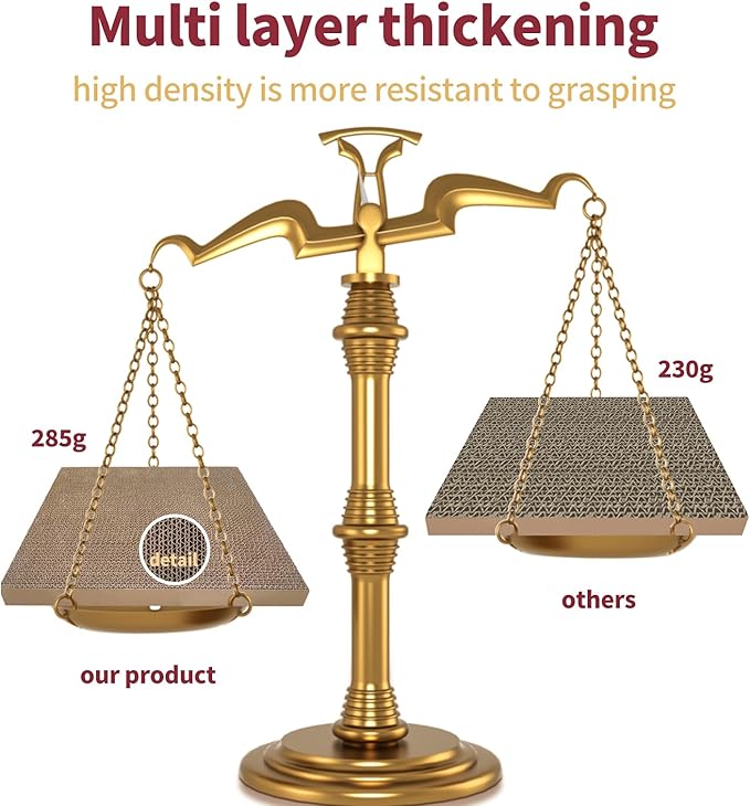 Cat Scratching Board Set (3-Pack) – Durable & Eco-Friendly Cat Scratcher Pads for Indoor Cats, Double-Sided Corrugated Cardboard, Non-Toxic, Cat Scratch Pads for Scratching & Resting