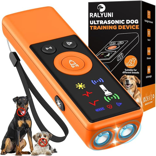 Ultrasonic Dog Bark Deterrent Device, Anti-Barking Control Device with LCD Screen & 3 Modes, Dog Training Tools to Stop Bad Behaviors, Safe Trainer Up to 35ft for Indoor Outdoor Use-06