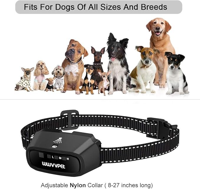 Citronella Dog Training Collar with Remote, Auto + Manual 2 Modes, Spray + Beep Citronella Dog Bark Control Collar, No Electric Shock Humane Safe Rechargeable Waterproof Anti Bark Device for Dogs