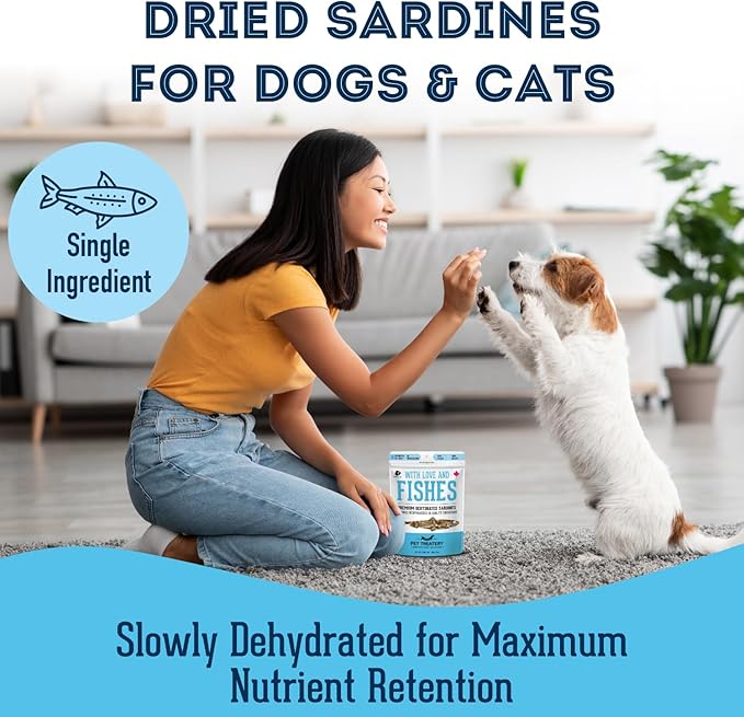 The Granville Island Pet Treatery Sardines for Dogs & Sardines for Cats (3.17 oz, Pack of 1) - Dehydrated Single Ingredient Dog Treats - All Natural Dog Treats, Grain Free – Dog Training Treats