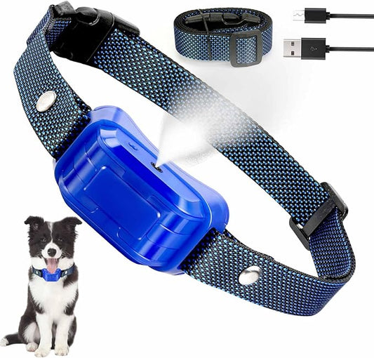 Citronella Bark Collar for Dogs, [No Spray Refill] Spray Dog Training Collar, Humane Citronella Dog Barking Collars, Safer Anti Barking Control Spray Collar for L/M/S Dogs Blue