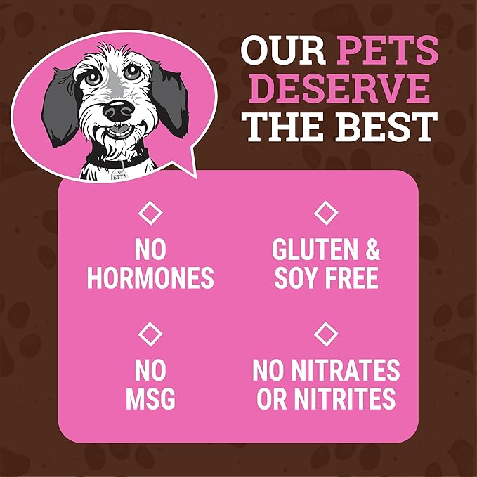 etta says! Yumm Sticks - Real Meat Pork Dog Jerky Treats - Human Grade - Made in The USA (24 Count Pack of 1)