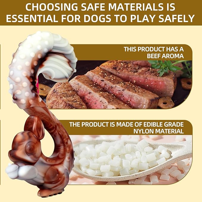 Indestructible Dog Toys for Aggressive Chewers, Tough and Durable Chew Toys for Large Medium Dogs, Interactive Dog Chew Toys to Keep Them Busy (F Squirrel+Crab)