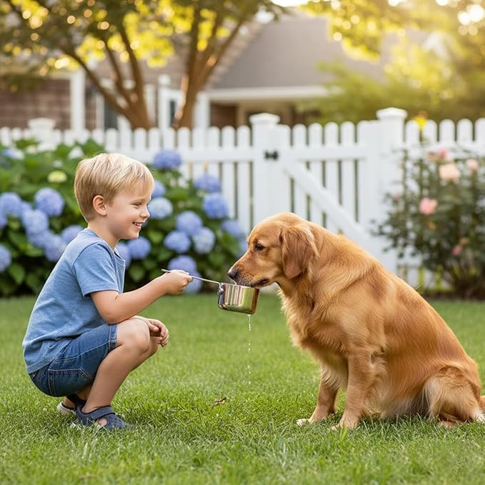KEAWELL Premium Dog and Cat Food Measuring Cup 18/10 Stainless Steel (1, 1 Cup)