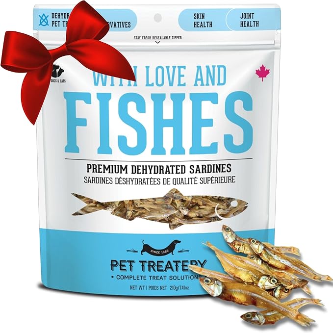 The Granville Island Pet Treatery Sardines for Dogs & Sardines for Cats (7.4 oz, Pack of 1) - Dehydrated Single Ingredient Dog Treats - All Natural Treats, Grain Free – Dog Training Treats