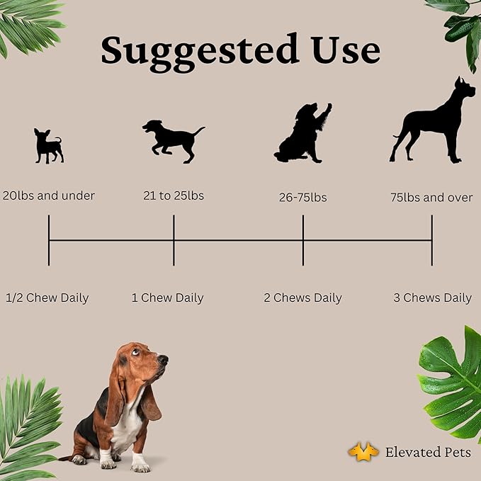 Calming Dog Treats for Anxiety Relief – Melatonin, Chamomile & L-Theanine | Sleep & Stress Support for Travel, Thunder, Barking