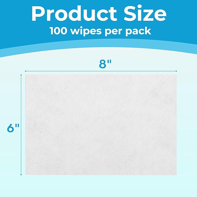 PrimePets Dog Wipes for Paws and Butt, 300 Count, 8" x 6" Pet Grooming Wipes for Dogs Cats Cleaning Deodorizing, Unscented Dog Paw Wipes, Puppy Wipes for Face Bum Eyes Ears Teeth