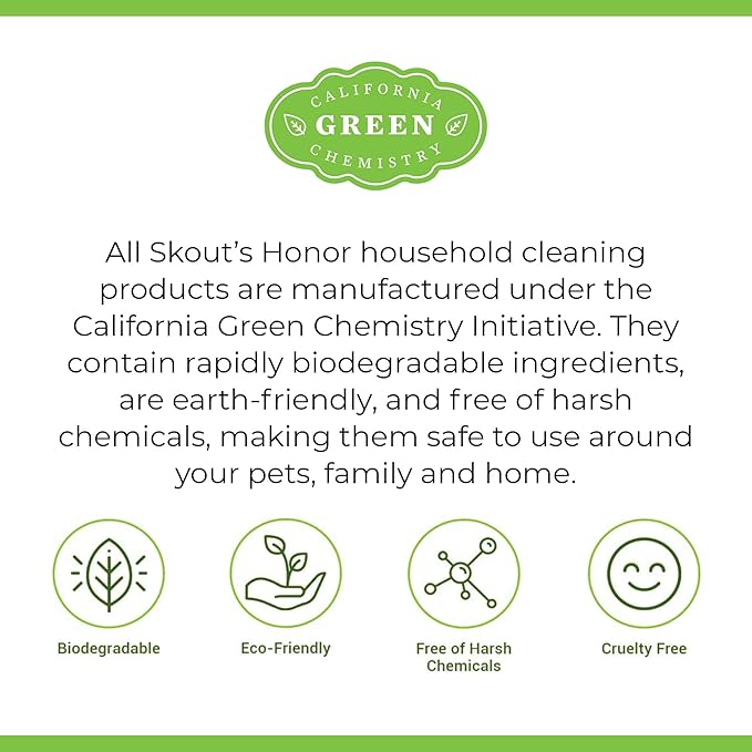 SKOUT'S HONOR Severe Mess, Stain and Odor Remover - Advanced Formula for Tackling the Worst Dog Messes, Eco-Friendly Formula for Carpets and Home, 35oz