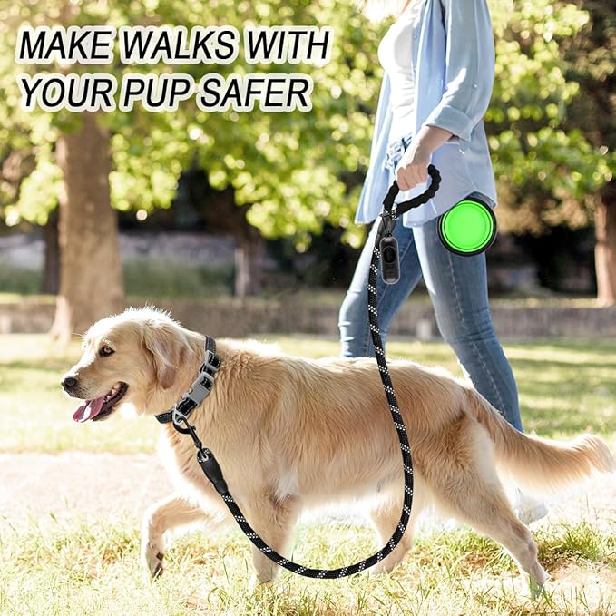 BARKBAY Dog Leashes for Large Dogs Heavy Duty Dog Leash 4/5/6 FT with Comfortable Padded Handle and Highly Reflective Threads for Medium Large Dogs Walking Training Running (4FT-1/2'',Black)