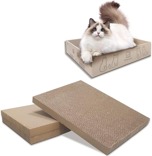 Refill Cat Scratching Board, 3 Packs Cat Scratch Pad, Double-Sided Design Cat Scratching Board for Cats to Playing and Sleeping