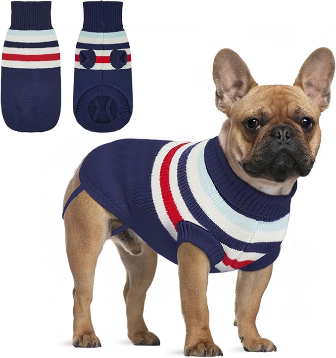 Dog Sweater Small Winter Clothes Sweaters pet Warm Puppy Medium Fleece Soft Turtleneck Pullover Large Girl Frenchie Clothes Puppy Clothes for Small Dogs Girl