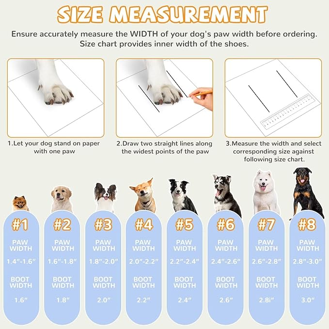 Dog Shoes for Hot Pavement,Dog Boots & Paw Protectors for Large Medium Size Dogs to Prevent Licking,Dog Booties with Reflective for Outdoor,Hiking,Hardwood Floors,Winter Snow(Black Orange,Size4)