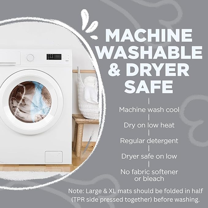 Soggy Doggy Doormat Plain Solid Color Design - Ultra Absorbent Microfiber Chenille Wet Dog Mat for Muddy Paws - Non-Slip and Machine Washable (Grey, Extra-Large 36” x 60”)