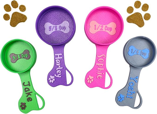 Personalized Dog Food Scoop Custom Scooper Pet Kibble Scoop Food Dispenser Dog Measuring Cup Custom Pet Accessories Gift Idea For Dog Lover (6oz - 3/4cup)