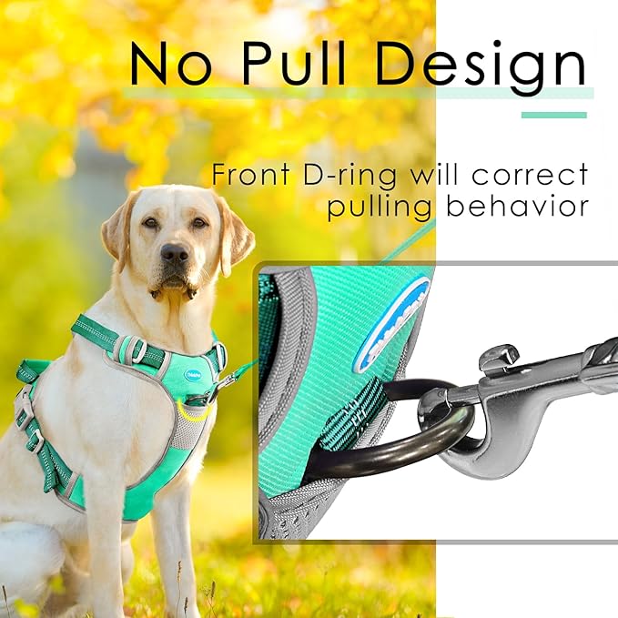 ThinkPet No Pull Harness Breathable Sport Vest with Handle-Dog Harnesses Reflective Adjustable for Medium Large Dogs