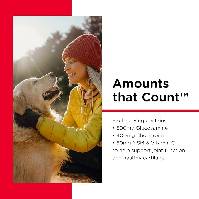 Nutri-Vet Advanced Strength Hip & Joint Chewable Dog Supplements - Formulated with Glucosamine & Chondroitin to Support Dog Cartilage & Mobility - 150 Tablets