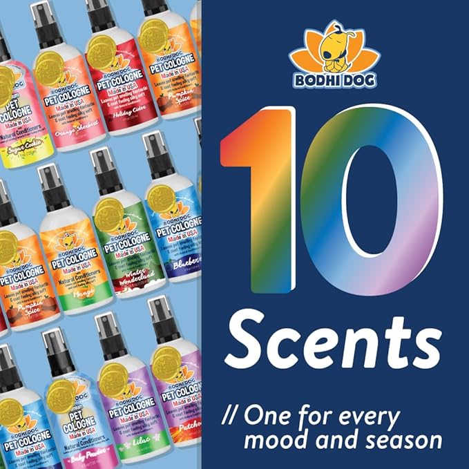 Bodhi Dog Premium Dog Cologne - Deodorizing Dog Perfume & Conditioner for Dogs & Cats - Natural Long Lasting Spray for Pets - Gentle & Safe Formula, Made in USA (Winter Wonderland 4 Fl Oz)