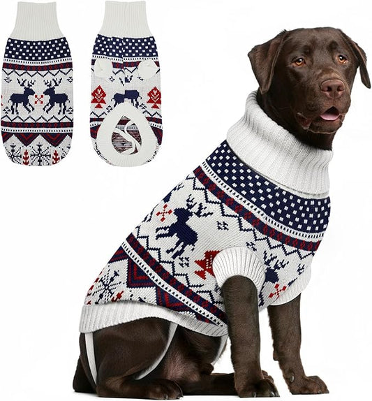 Dog Sweater Small Winter Clothes Sweaters pet Warm Puppy Medium Fleece Soft Turtleneck Pullover Large Girl Frenchie Clothes Puppy Clothes for Small Dogs Girl