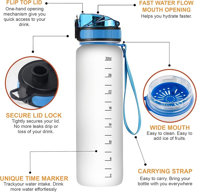 Hyturtle Personalized Donkey Lovers 32 Oz 1Liter Motivational Water Bottle With Time Marker, Just A Girl Who Loves Donkeys, Animal Lovers Gifts For Women, Girl On Birthday, Christmas