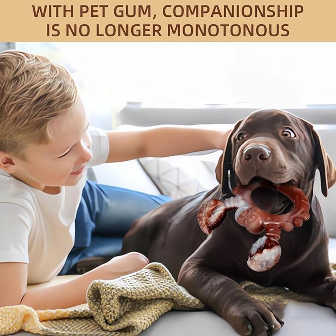 Indestructible Dog Toys for Aggressive Chewers, Tough and Durable Chew Toys for Large Medium Dogs, Interactive Dog Chew Toys to Keep Them Busy (D Crab)