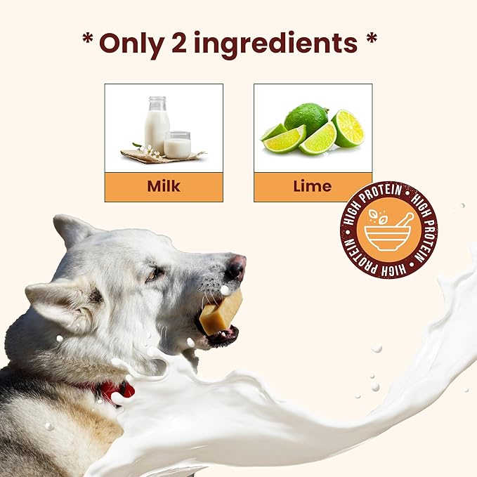 KATHMANDU'S Crunchy Yak Cheese Puff - (6 oz) All Natural & Healthy Dog Treat, Chewy Puffs Training Treats for Dogs | Small Calming Yak Chews