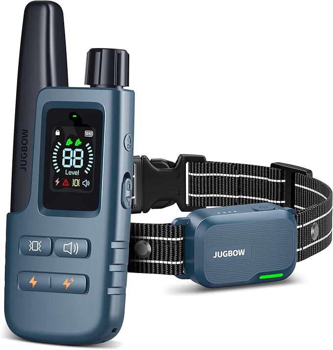 Jugbow - 4200FT Dog Training Collar with Remote IPX8 Waterproof Electric Collar with 4 Training Modes, Security Lock