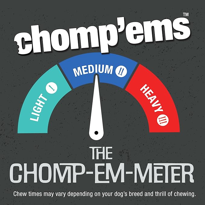 CHOMP 'EMS Purehide Sticks Healthy Natural Rawhide Dog Chew, 4 oz