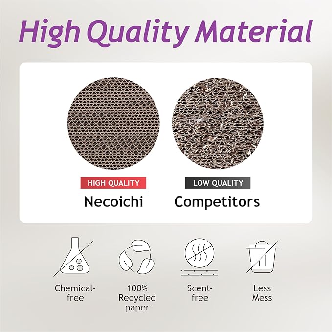 Reversible Wave Cat Scratcher for Indoor Cats - Cat Scratching Board, Horizontal Cat Scratch Pad Lounger with Reversible Usability and Extra Comfort for Lounge(1Pack, Dark Cherry)