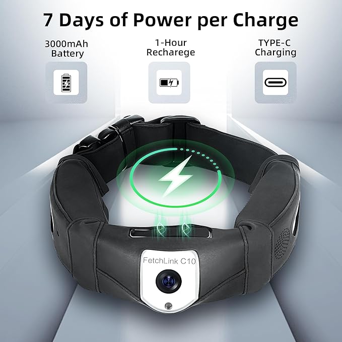 Advanced GPS Wireless Dog Fence with 2K HD Camera & Two-Way Audio, Unlimited Virtual Fences & Pinpoint 3D Tracking, Dog Collar with App & All-Weather Waterproof, for Medium & Large Dogs