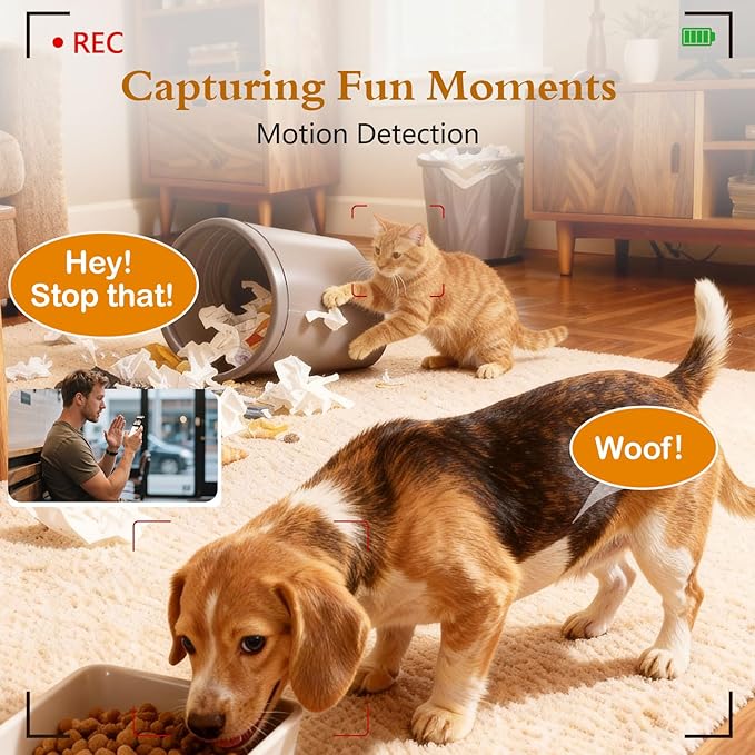 Automatic Dog Feeder with Camera WiFi: 33 Cups 5G App Control Easy Setup Cat Food Dispenser - HD 1080P Video Recording Timed Pet Feeder for Cat Dog Small-Pet