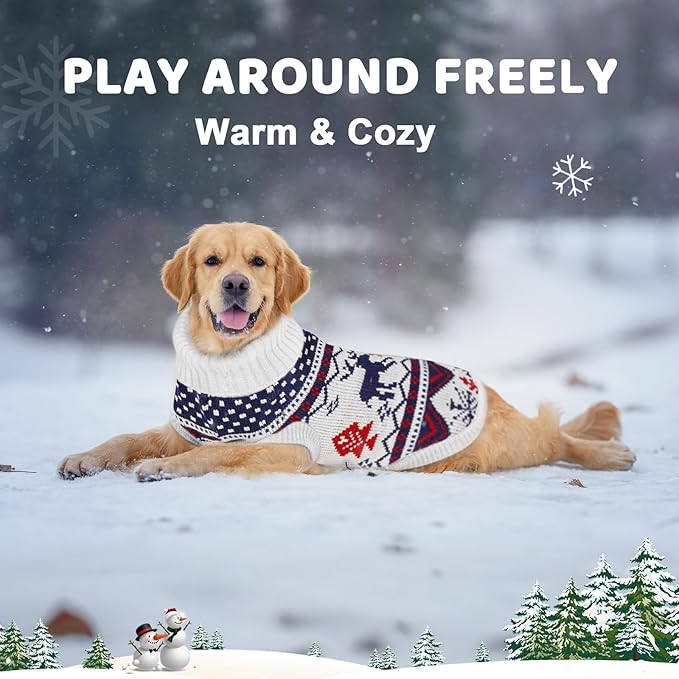 Dog Sweater Small Winter Clothes Sweaters pet Warm Puppy Medium Fleece Soft Turtleneck Pullover Large Girl Frenchie Clothes Puppy Clothes for Small Dogs Girl