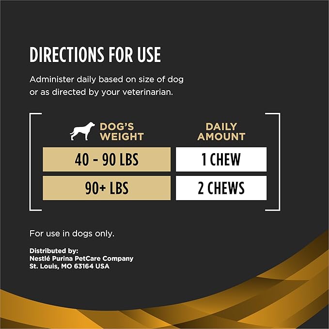 Purina Pro Plan Veterinary Joint Care Joint Supplement for Small Breed Dogs Hip and Joint Supplement - 2.65 oz. Pouch