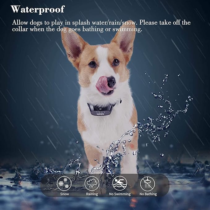 Citronella Dog Training Collar with Remote, Auto + Manual 2 Modes, Spray + Beep Citronella Dog Bark Control Collar, No Electric Shock Humane Safe Rechargeable Waterproof Anti Bark Device for Dogs